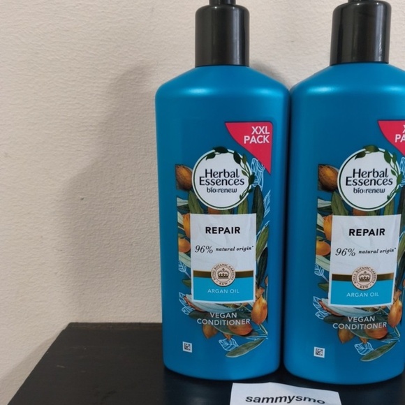 Herbal Essences bio:renew Argan Oil vegan Conditioner XXL 465ml with pump x2 - Picture 2 of 4